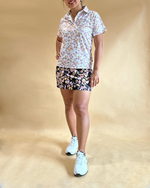 Tioria Short Sleeve Batik Print Polo