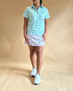 Tioria Short Sleeve Batik Print Polo