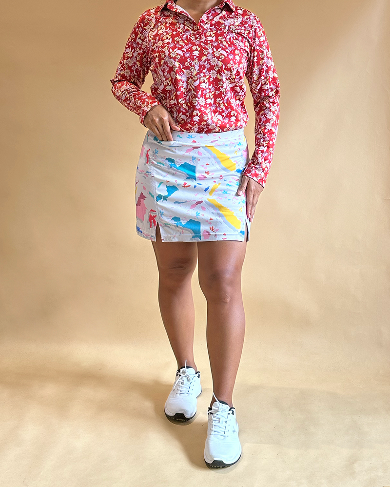 Tioria Golf Skort Indonesia Map Princess Seam