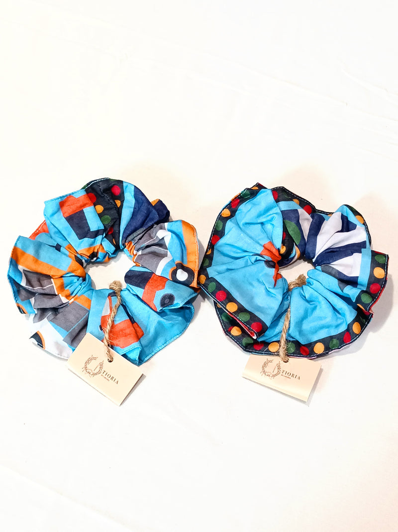 Premium Scrunchie / Ikat Rambut / Karet Rambut Tioria - Print