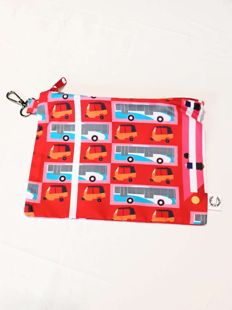 Clip On Pouch Water Resistant - Upcycle Fabric