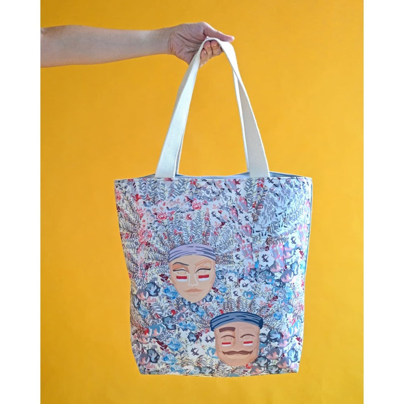 Totebag Floral Ondel-Ondel Indonesia