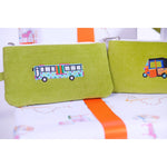 Zipper Pouch Corduroy Transportation Indonesia