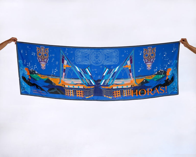 Long Scarf Horas Lake Toba Indonesian Motif