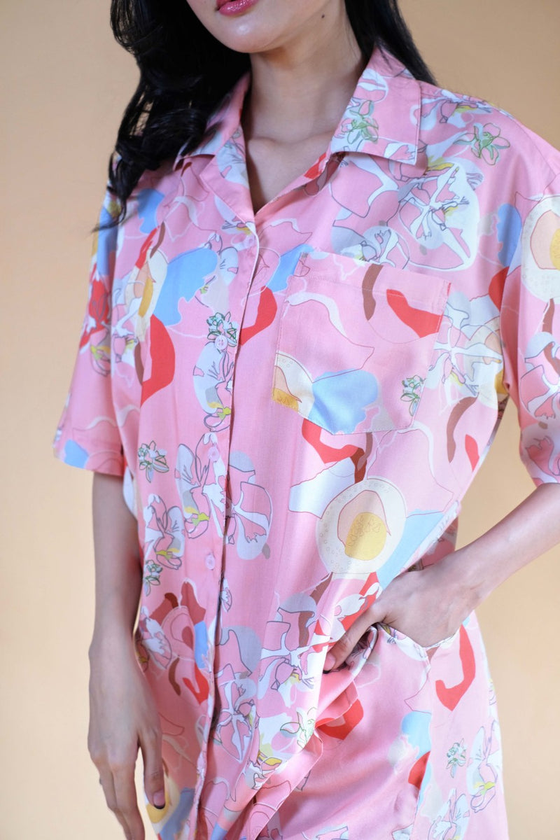 Unisex Shirt Floral Indonesian Motif