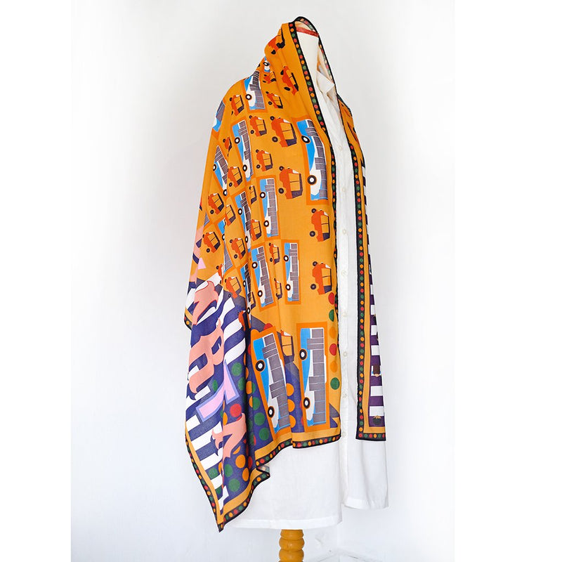 Long Scarf Bajaj Jakarta Indonesian Motif