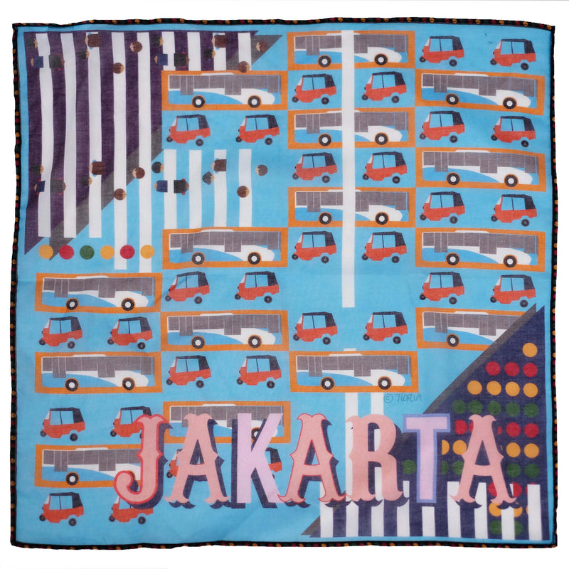 Handkerchief Bajaj Jakarta Indonesian Motif