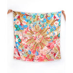 Large Square Floral Ondel-Ondel Indonesian Motif