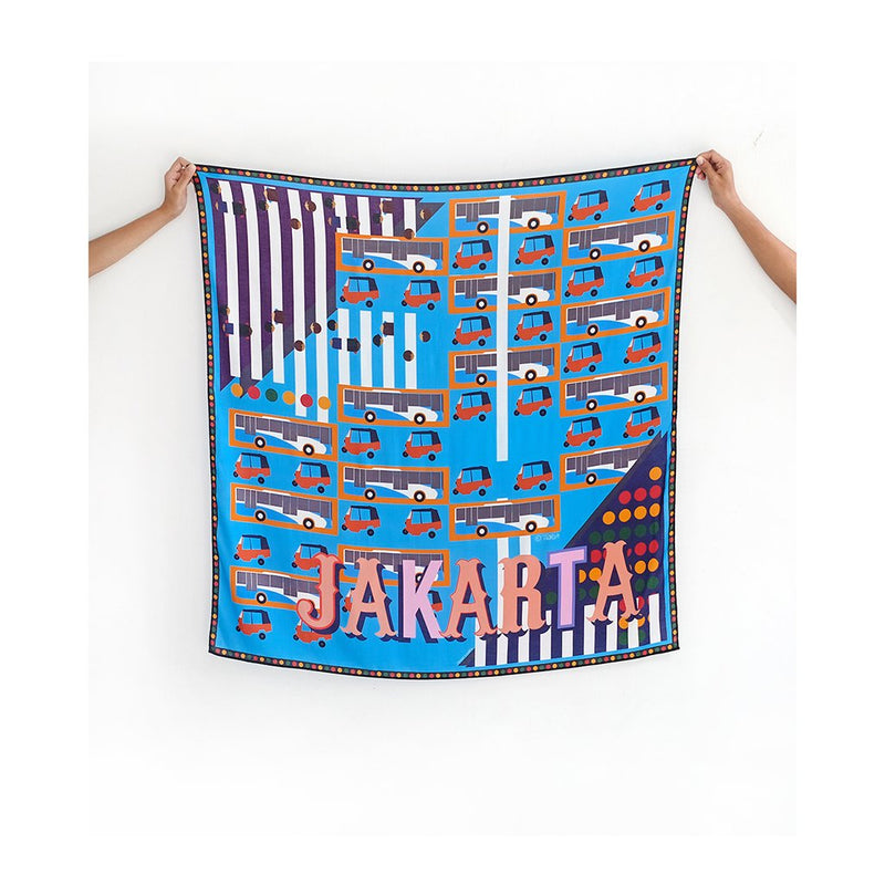 Small Square Bajaj Jakarta Indonesian Motif