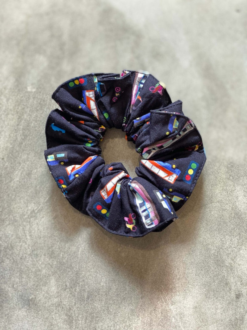 Premium Scrunchie / Ikat Rambut / Karet Rambut Tioria - Print
