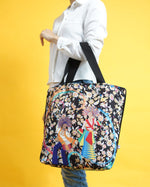 Totebag Batik Ondel-Ondel Black